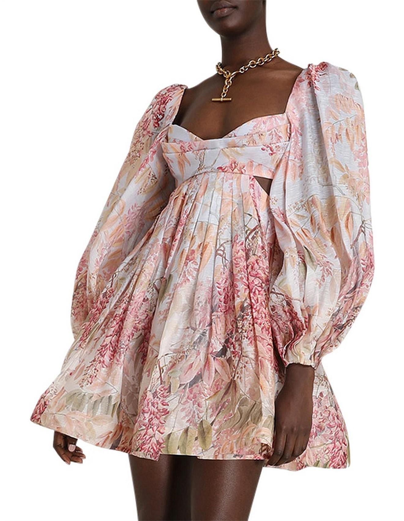 zimmermann botanica bralette mini dress