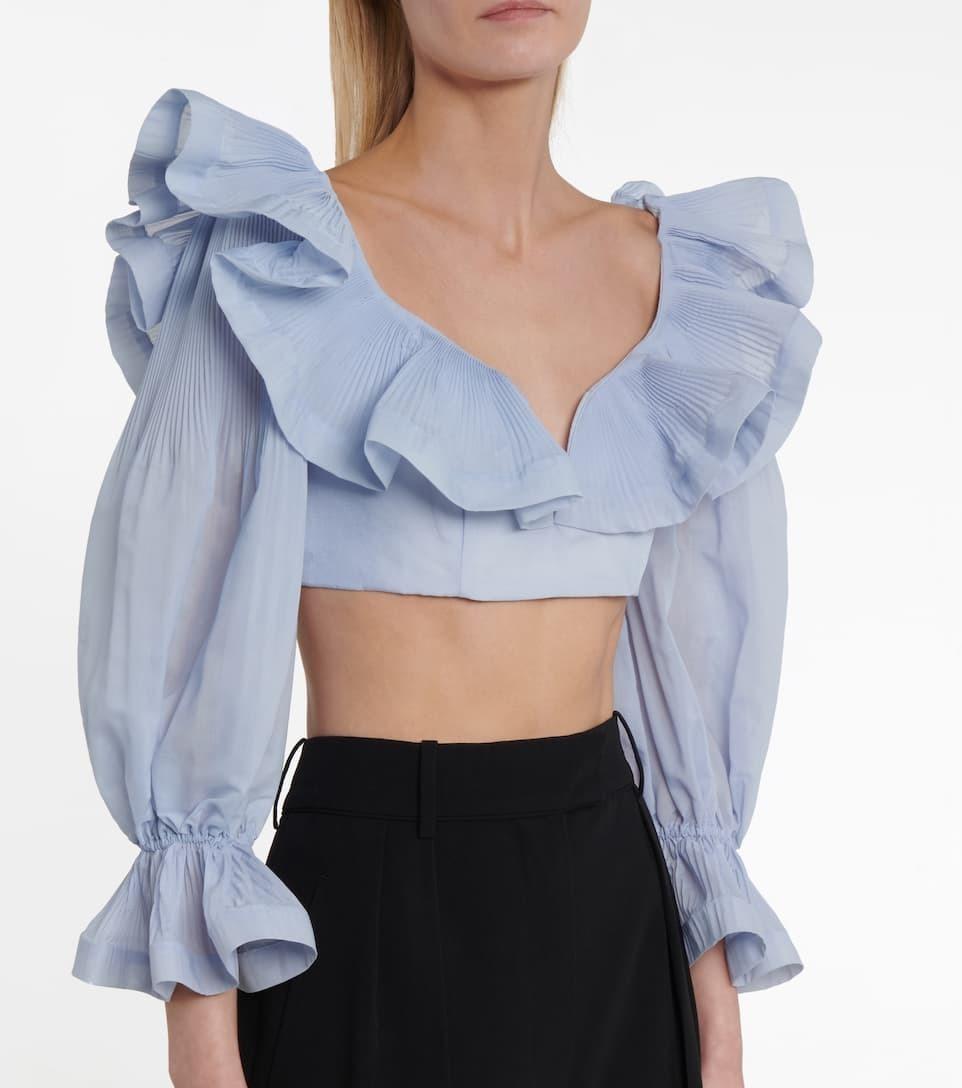 zimmermann bells tie crop top
