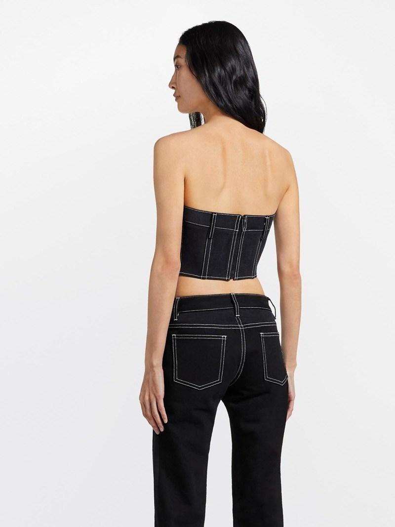 dion lee denim corset