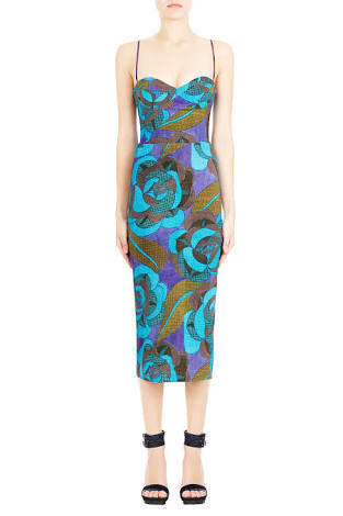 Manning Cartell Magic Botanic Blue Print Dress Size 10 The Volte