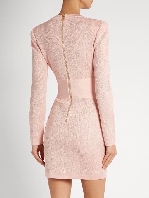 hot pink balmain dress