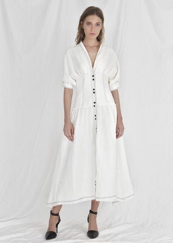white aje dress