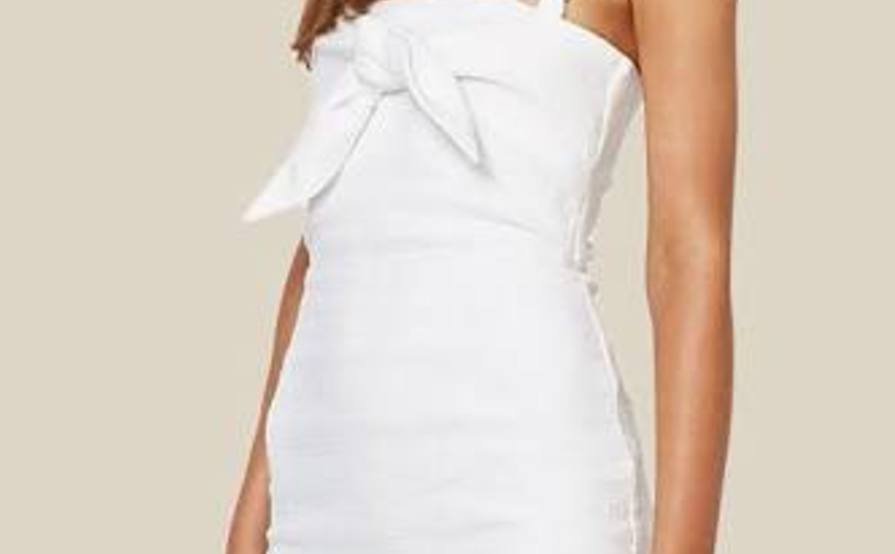 bec and bridge under eave mini dress