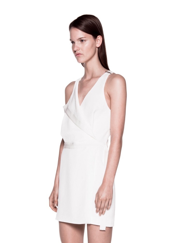 Dion Lee Whitewash Utility Mini Dress The Volte