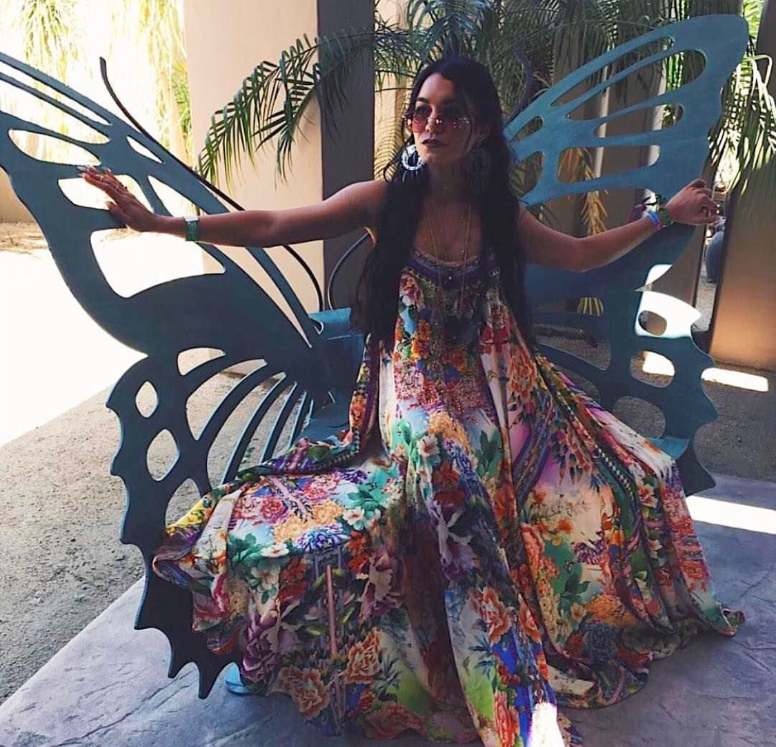 Camilla Flower Hour Dress Orange Print size 10 The Volte